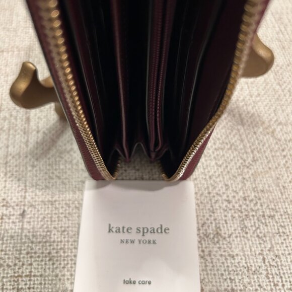 Kate Spade New York Madison Large Continental Wallet in Red Jam - Picture 7 of 7
